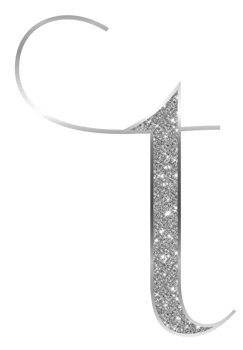 Silver glitter alphabet lowercase png