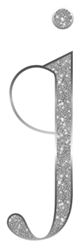 Silver glitter alphabet lowercase png