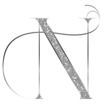 Silver glitter alphabet uppercase png