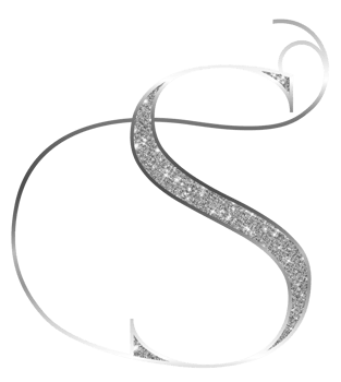 Silver glitter alphabet uppercase png