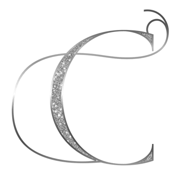 Silver glitter alphabet uppercase png