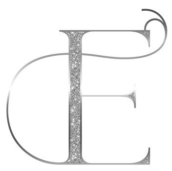 Silver glitter alphabet uppercase png