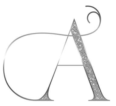 Silver glitter alphabet uppercase png