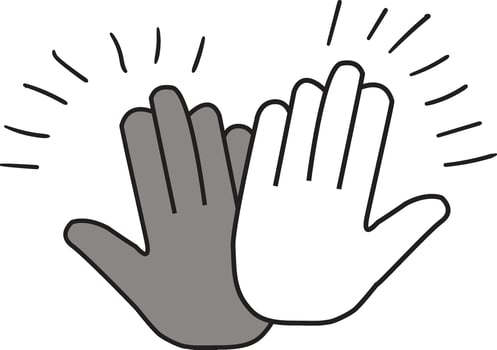 High five icon. Illstration vector