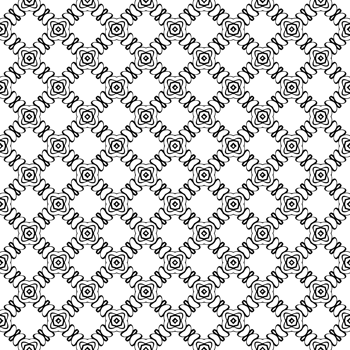 Black seamless abstract pattern. Overlay for background and backdrop. Ornamental design. PNG graphic illustration with transparent background.