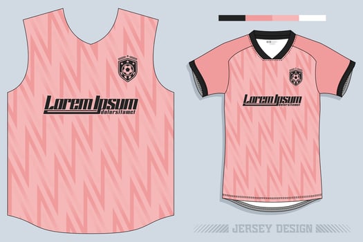 Sports jersey and t-shirt template sports jersey design vector. Sports design for football, racing, gaming jersey. Vector. Pro Vector