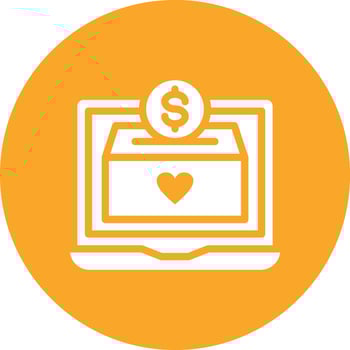 Online Donation Vector Icon