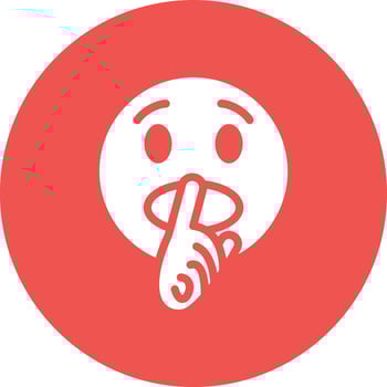 Shushing Face Vector Icon