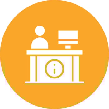 Information Desk Vector Icon