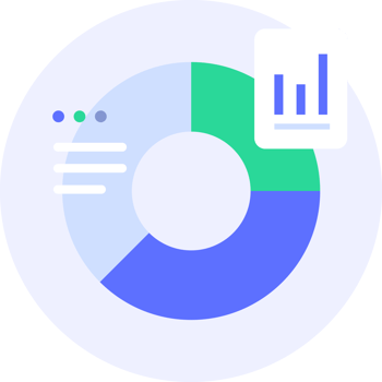 data visualization modern icon illustration png