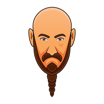 Mighty Viking Mascot vector