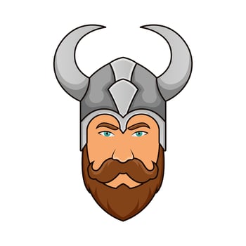 Vector Viking Warrior Head Mascot