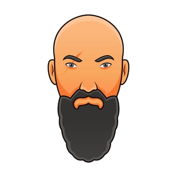 Fierce Norseman Viking Mascot vector
