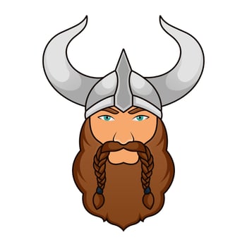 Dashing Viking Mascot Head Design vector