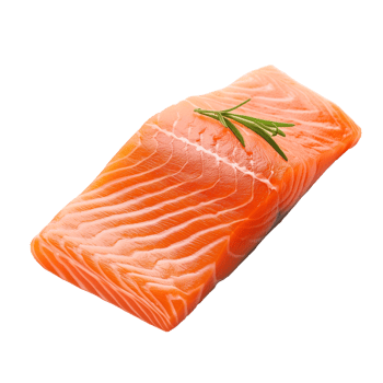 AI generated Salmon Fillet   Isolated on transparent background png