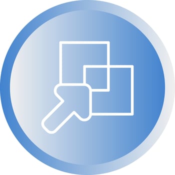 Overlap Vector Icon