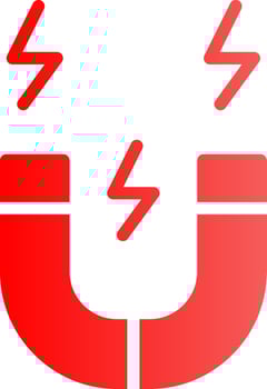 Glyph red Gradient Design vector