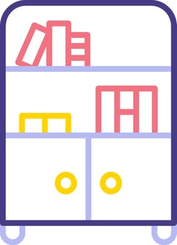 Bookshelf Vector Icon