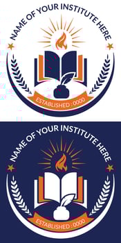 Education and school logo design template vector