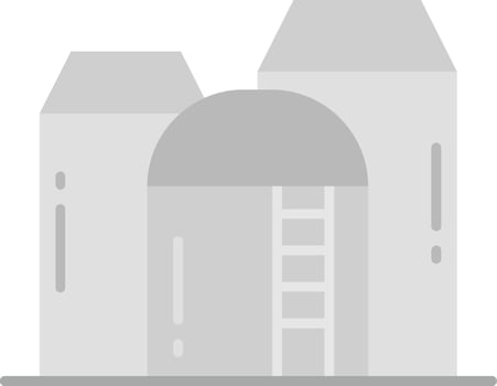 Silo Grey scale Icon vector