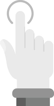 Tap Grey scale Icon vector
