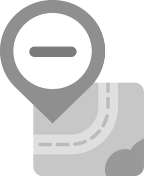Remove Grey scale Icon vector