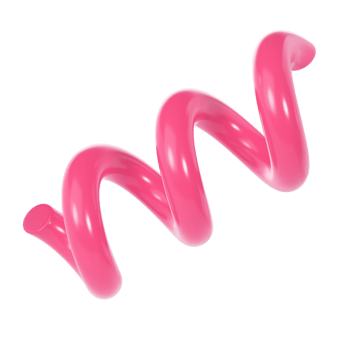 3d Spiral curve line decorative Christmas element red color. Realistic design In plastic cartoon style. transparent winter background illustration png