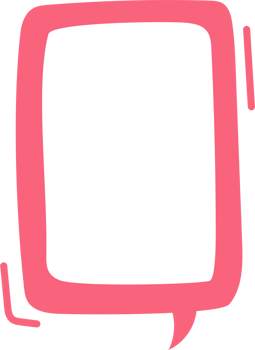 Colorful pastel pink color speech bubble balloon, icon sticker memo keyword planner text box banner, flat png transparent element design