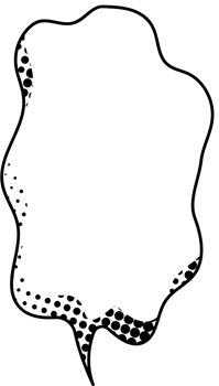 Black and white Pop art polka dots halftone speech bubble balloon icon sticker memo keyword planner text box banner, flat png transparent element design