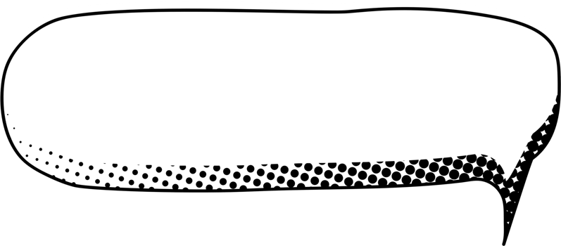 Black and white Pop art polka dots halftone speech bubble balloon icon sticker memo keyword planner text box banner, flat png transparent element design