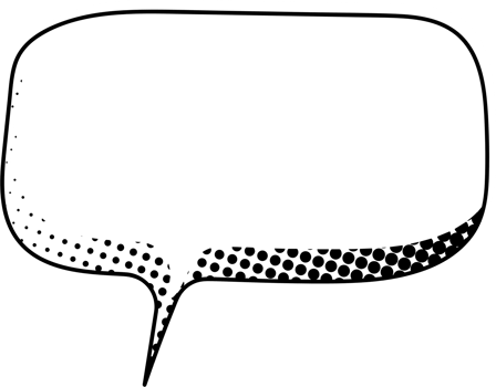 Black and white Pop art polka dots halftone speech bubble balloon icon sticker memo keyword planner text box banner, flat png transparent element design