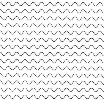 set of wavy zigzag lines vector