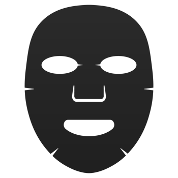 Facial mask flat icon. Medicine, cosmetology and health care. stock illustration png