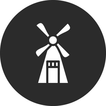 Windmill Vector Icon