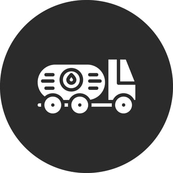 Oil Tanker Vector Icon