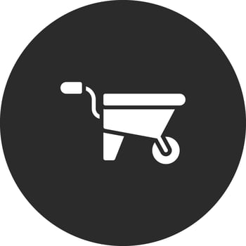 Wheelbarrow Vector Icon