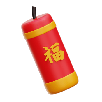 Chinese Firecracker 3d Illustration png