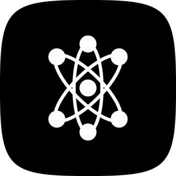 Atom Creative Icon Design vector