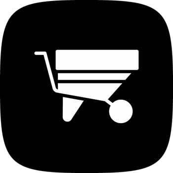 Wheelbarrow Creative Icon Design vector