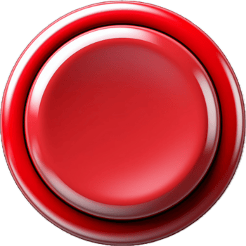 AI generated red push button png