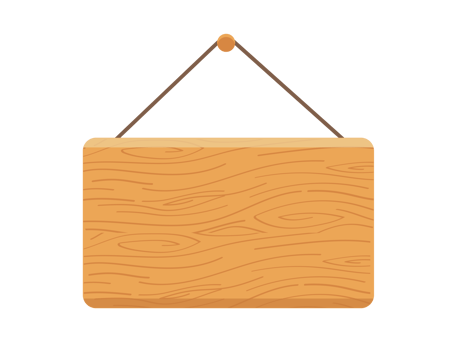sign label wood hanging png