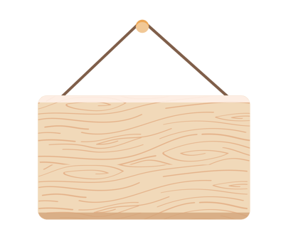 sign label wood hanging png