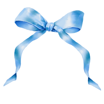 ribbon bow blue png