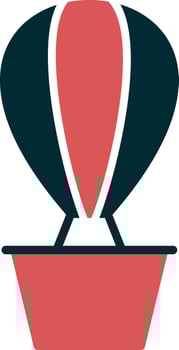 Hot Air Balloon Vector Icon