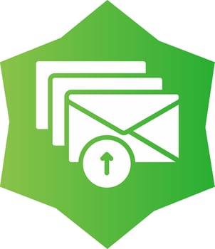 Email Blasts Creative Icon Design vector