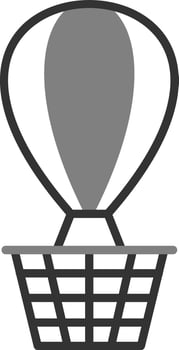 Hot Air Balloon Vector Icon