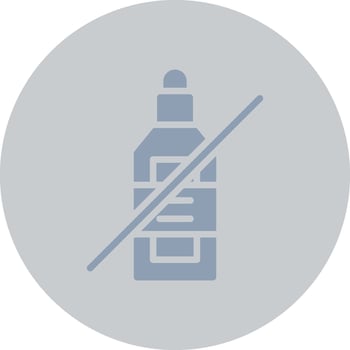 No Wine Creative Icon Design vector