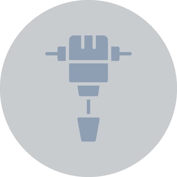 Jackhammer Creative Icon Design vector
