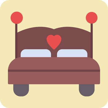 Double Bed Vector Icon
