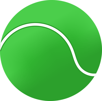Close up of a tennis ball with a white line suitable for sports, tennis equipment, recreational activities, sports blogs, and social media. png
